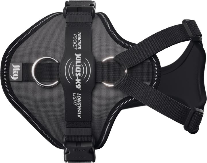 Produktbild Julius-K9 K9 Longwalk light sele w/trackerpocket,Anthrazit,XS (XS, Hund, Spazieren)
