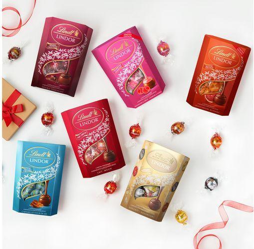 Actual product image Lindt Lindor balls raspberry & cream (200 g)