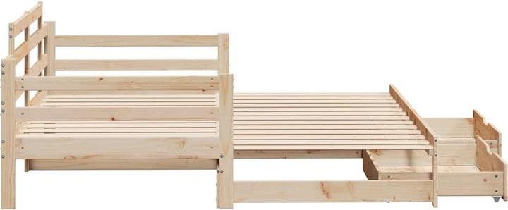 Actual product image vidaXL Extendable day bed with drawers