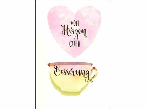 Produktbild ABC Grusskarte Gute Besserung 12.5 x 17.6 cm (1 Stk.)