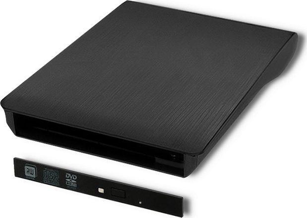 Qoltec 51864 Custodia per unità ottica SATA esterna USB 2.0 9,5 mm (Unità DVD)