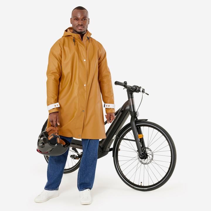 Image du produit Btwin Parka vélo City 540 imperméable unisexe jaune (XL)