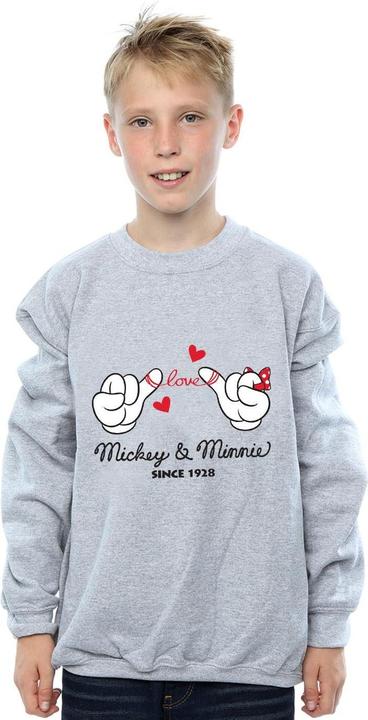 Produktbild Disney Mickey Mouse Love Hands Sweatshirt Jungen (128)