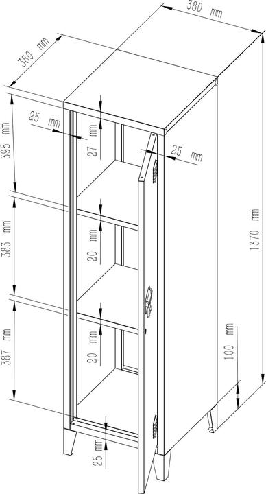 Produktbild En.Casa Kurikka (38 cm, 137 cm)