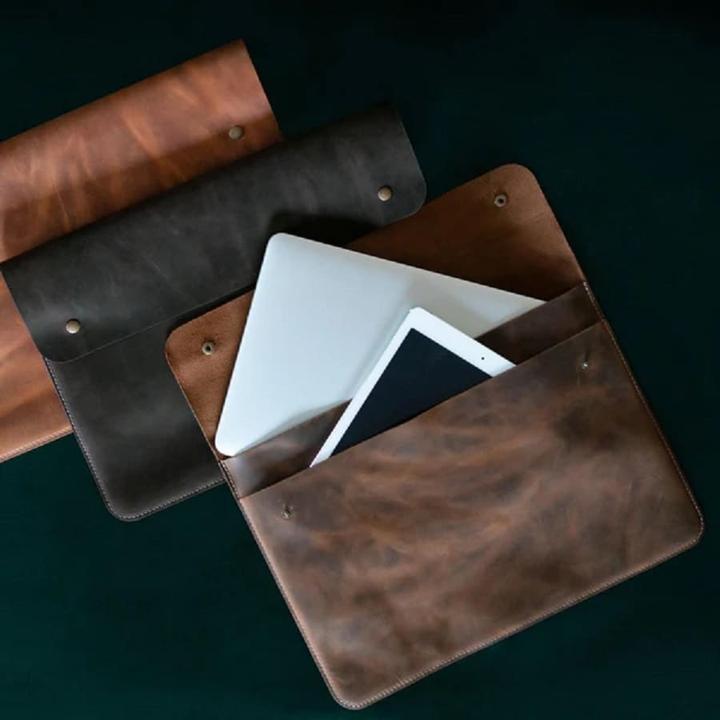 Actual product image Only-Bags.Store Leather sleeve, bag for MacBook laptop - 15 (15")