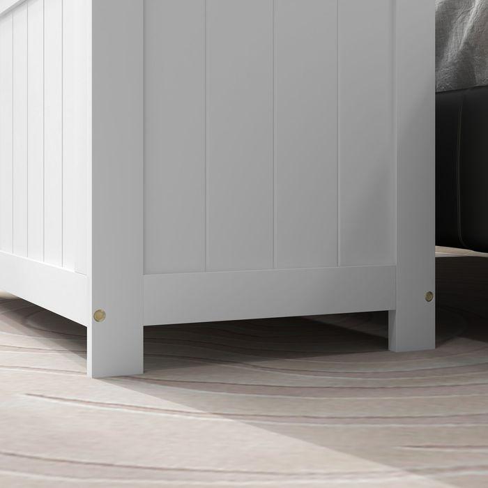 Actual product image Swisshandel24 Chest, storage box, storage box with handle, tool chest with lid, white, 81x40x46cm (40 cm, 1x)