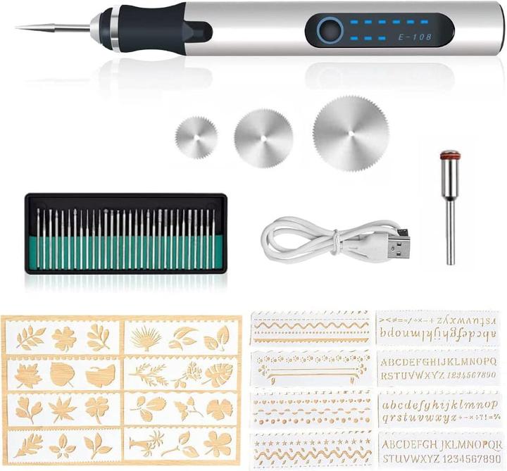 Image du produit DriSubt Stylo à graver USB UG-300 ST avec graveur rechargeable 8 W | Stylo à graver