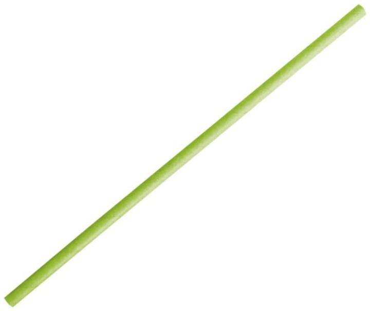 Actual product image Naturestar Paper drinking straws Bio Classic 6x197mm lime green PU=100 pieces (100 x)