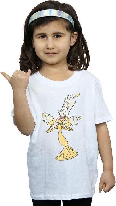 Produktbild Disney Beauty And The Beast Lumiere Distressed TShirt Mädchen (140, 146)