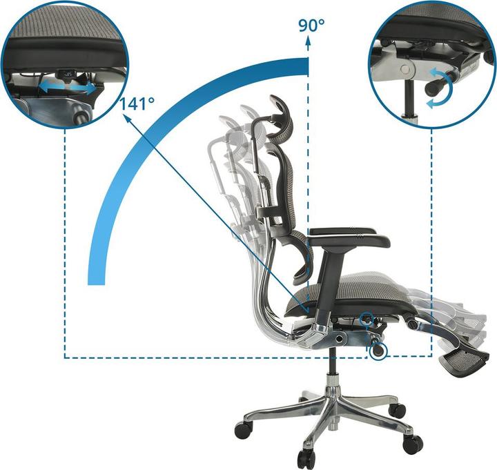Actual product image Hjh Office Ergohuman Plus Legpro Gen4