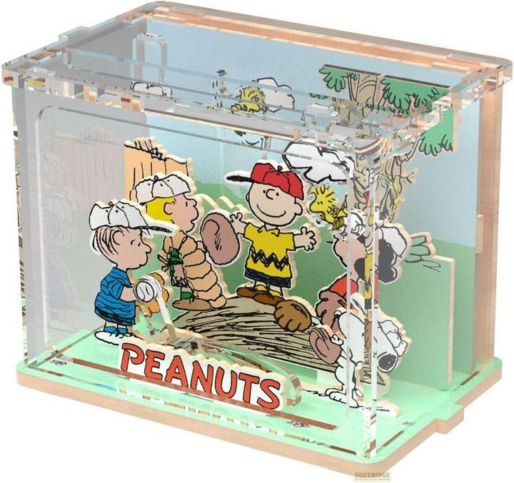 Actual product image Pantasy Die Peanuts Puremind DIY Bauset Mini Scene Baseball Time