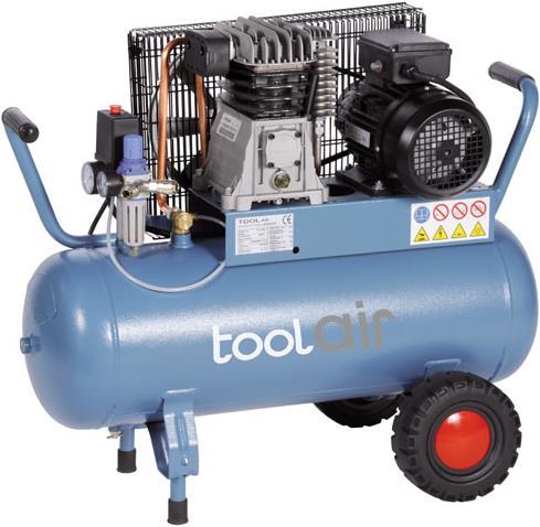 Actual product image Toolair Compressor 230 Volt, tank 50 lt, 300 lt/min (10 bar)