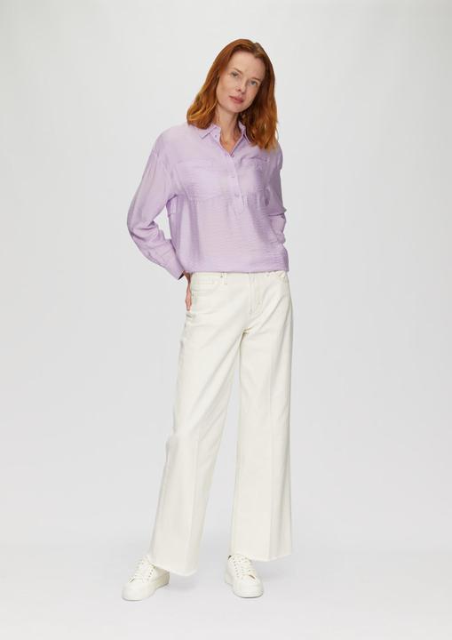 Actual product image S.Oliver Bluse Hemdkragenbluse aus Viskosemix (36)