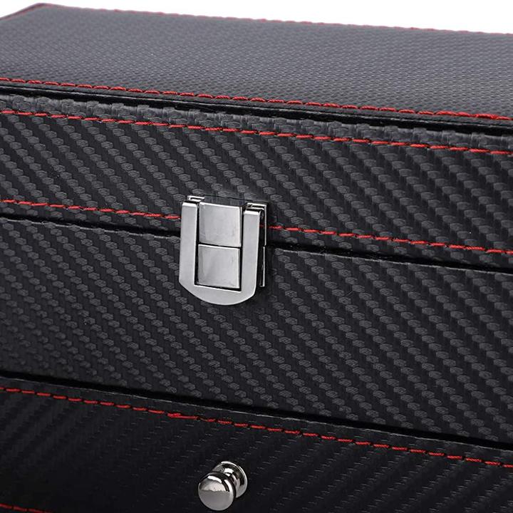 Image du produit JTI Boîte à montres avec rangement pour bijoux - Noir