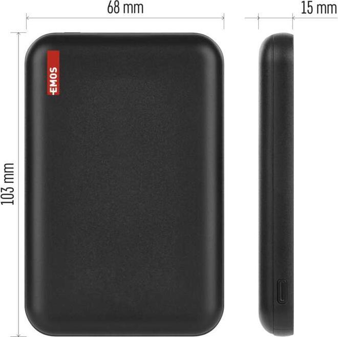Actual product image Emos # (5000 mAh, 20 W, 19.25 Wh)