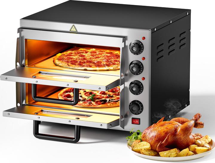 Produktbild Wiltec 2-Etagen Pizza-Backofen