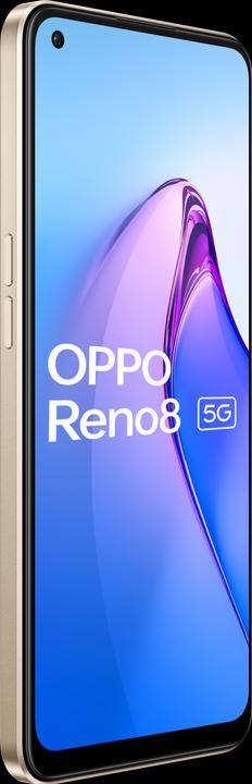 Produktbild OPPO Reno 8 (256 GB, Shimmer Gold, 6.43", Dual SIM, 50 Mpx, 5G)