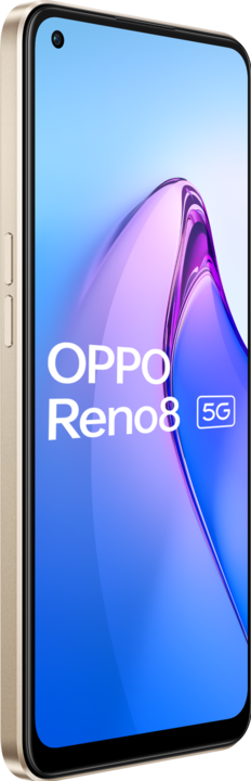 Image du produit OPPO Reno 8 (256 Go, Shimmer Gold, 6.43", Double SIM, 50 Mpx, 5G)