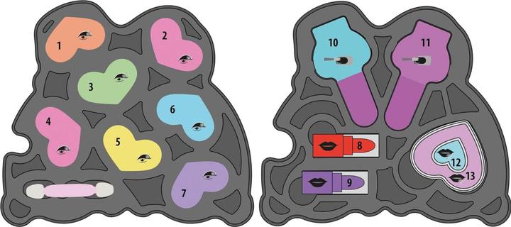 Image du produit Clementoni Crazy Chic Palette de maquillage Arc-en-ciel
