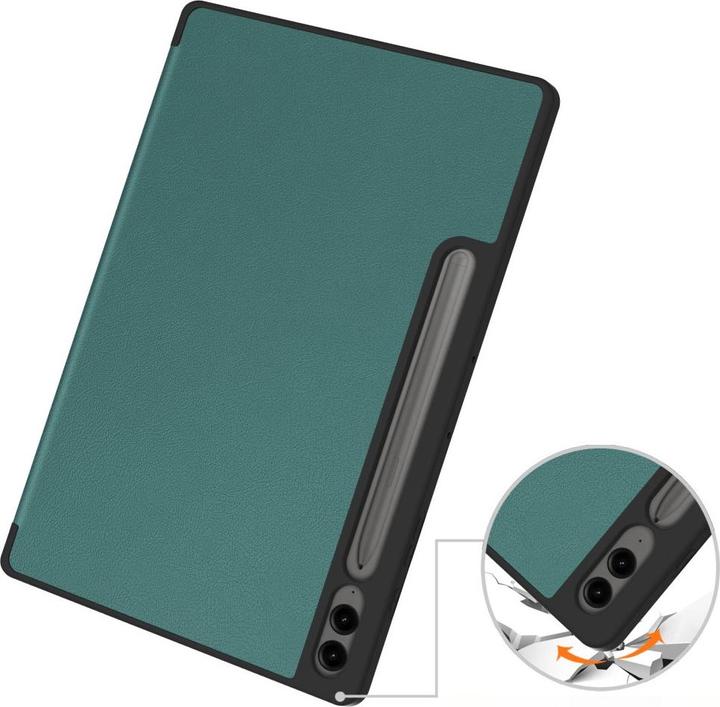 Produktbild Cover-Discount Galaxy Tab S9+ / S9 FE+ - Smart Case Silikon grün (Galaxy Tab S9+, Galaxy Tab S10+, Galaxy Tab S9 FE)