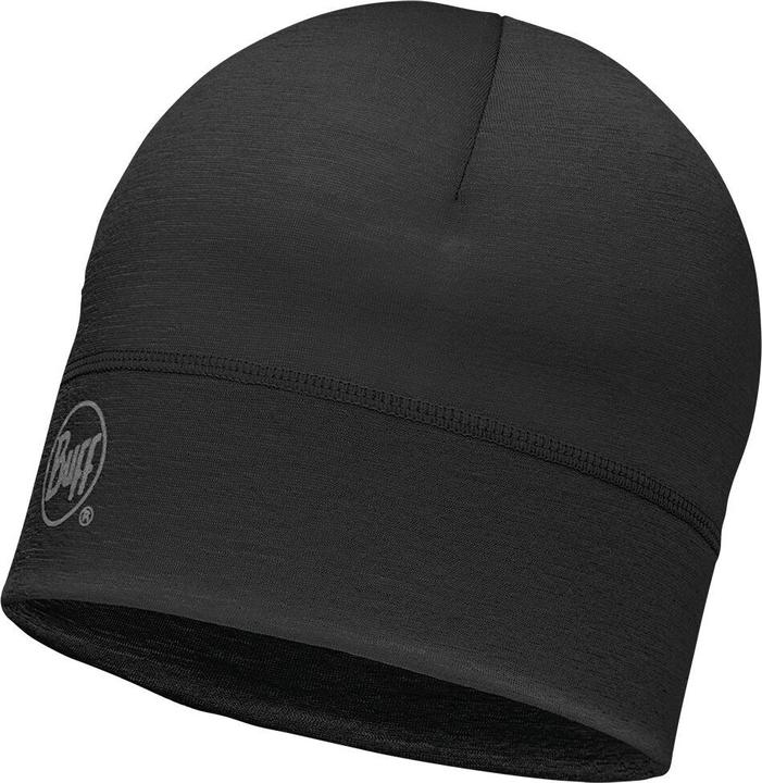 Buff Merino Hat Solid Black (One Size)