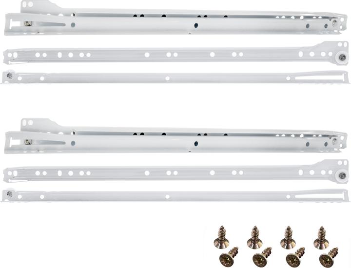 Immagine prodotto Helpmate Rollschubführung 450 mm, Teilauszug, 2 Paar