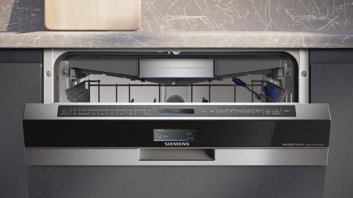 Produktbild Siemens iQ700, Teilintegrierter Geschirrspüler, 60 cm, Gebürsteter Stahl, SN57ES00CD, ID SN57ES00CD