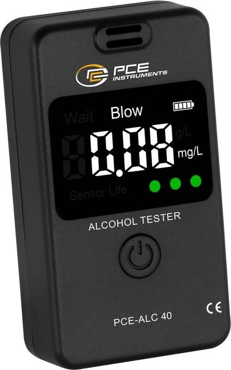 PCE Instruments PCE-ALC 40 Alkoholtester inkl. Display, Verschiedene Einheiten