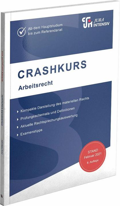 Actual product image CRASHKURS Arbeitsrecht (German, Dirk Schweinberger, 2025)