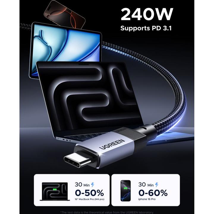 Image du produit Ugreen USB C — USB C (1 m, USB 4.0, 240 W)