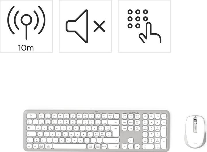 Image du produit Hama WKM-550 (CH, Sans fil)