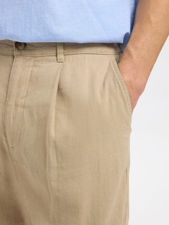 Actual product image Selected Homme Cropped relaxed fit trousers (34)