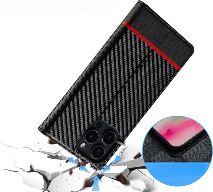 Produktbild LC.Imeeke iPhone 16 Pro Max - Hülle Carbon Fiber (Apple iPhone 16 Pro Max)