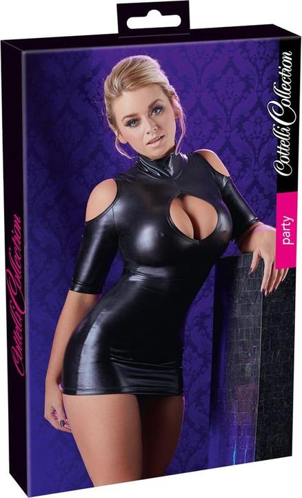 Image du produit Cottelli Collection Wetlook-Minikleid Schulterfrei (S)