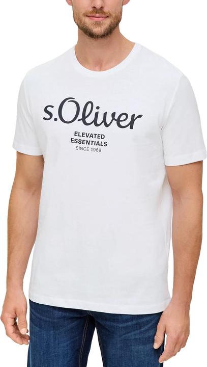 Actual product image S.Oliver T-Shirt Casual Bequem sitzend Logo T-Shirt (M)