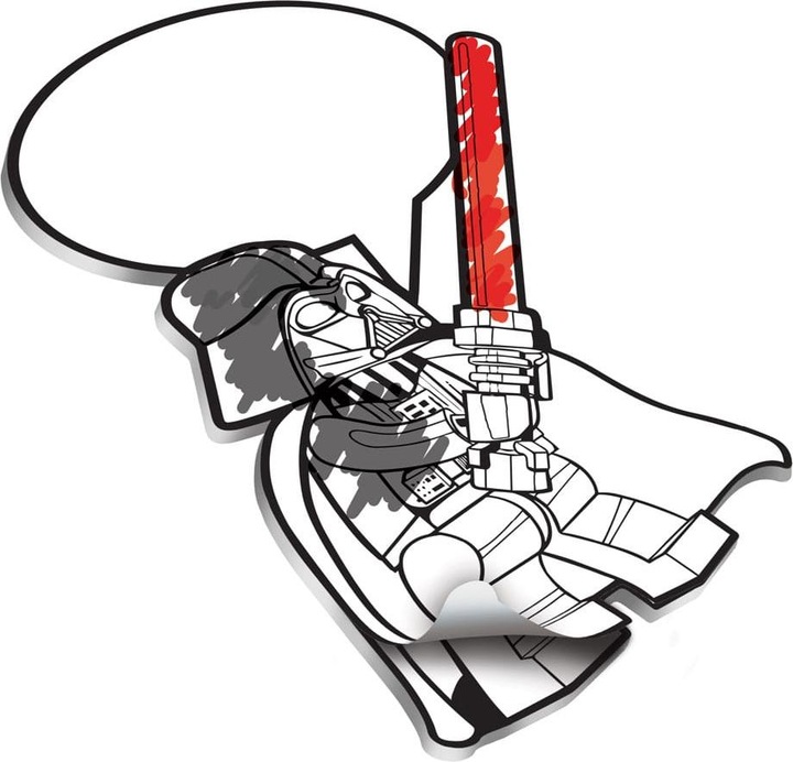 Immagine prodotto LEGO Star Wars Darth Vader set di foglietti adesivi da colorare (7 x 12 cm)
