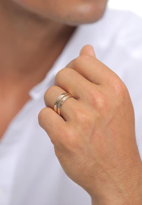Actual product image Kuzzoi Band Ring, Ring Set (66, 925 Silver)