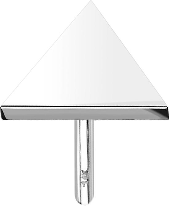 Produktbild Star Piercing Threadless Dreieck 14k weissgold (ohne Messing, 14k Gold)