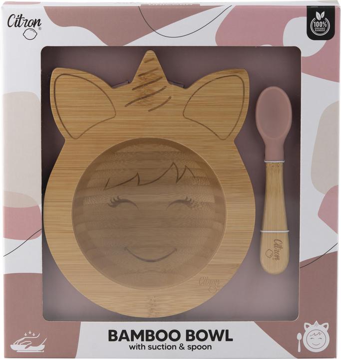 Produktbild Citron Bamboo Bowl Set Unicorn Pink