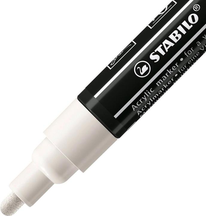 Produktbild STABILO FREE Acrylic Acrylmaker (Black, White, 3 mm, 5 x)