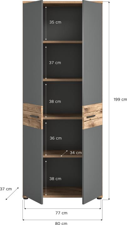 Produktbild Xonox Home Büroschrank Mason (80 x 37 cm)