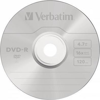 Productafbeelding Verbatim DVD-R 4,7 GB (120min) 16x Zilver Jewel Box, 5 stuks (5 x)