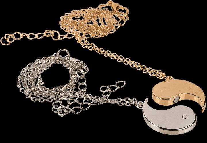 Produktbild Out of the blue Freundschafts-Kette Halskette Ying und Yang (Metall)