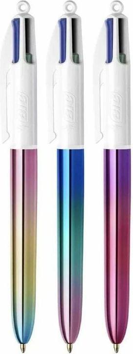 Actual product image Bic Multi-colour biros 4 Colours Gradient 3 pieces (Multicoloured, 3x)