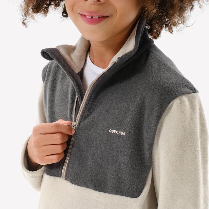 Produktbild Quechua Fleecepullover Kinder Jungen 1/2 Reissverschluss Wandern - MH100 TW (10XL)