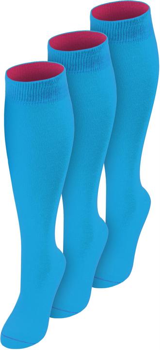 Produktbild Normani 3 Paar Kniestrümpfe mit farbig abgesetztem Bund Bi-Color - 9993 (3er Pack, 47 - 50)