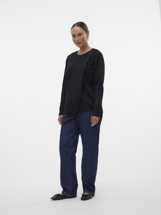 Immagine prodotto Mamalicious Scollo rotondo Polsini a coste Pullover Top in maglia (M)