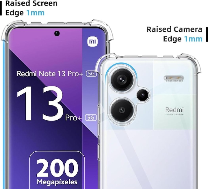Immagine prodotto Screenguard Paraurti Airbag morbido in cristallo (Xiaomi Redmi Note 13 Pro+)