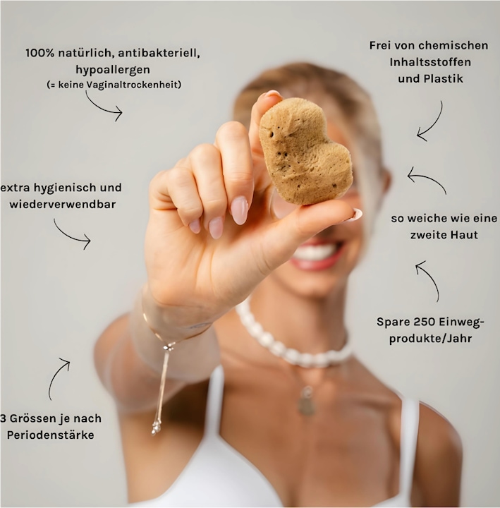 Immagine prodotto Hera Organics Filo di spugna mestruale (3 x, M)