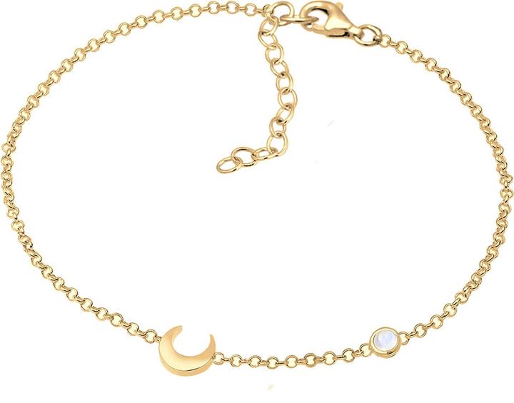 Actual product image Elli Astro Design Halbmond und Mondstein (16 cm, Sterling Silver)